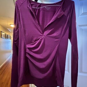 Athleta Women's Rich Purple Long Sleeve Top